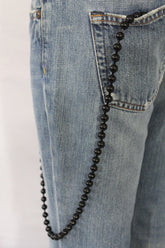 Black Metal Extra Long Balls Wallet Chain Strong Biker Motorcycle Jeans Trucker Hot New Men Style - alwaystyle4you - 2